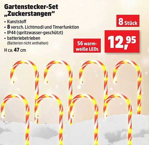 Gartenstecker-Set „Zuckerstangen“