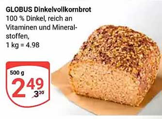 GLOBUS Dinkelvollkornbrot