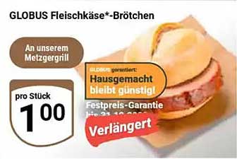 GLOBUS Fleischkäse*-Brötchen