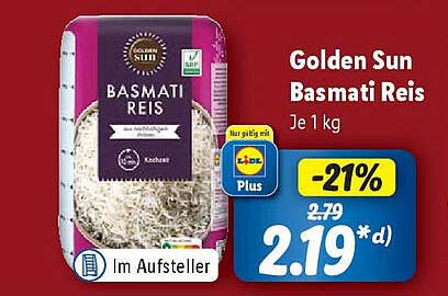 Golden Sun Basmati Reis