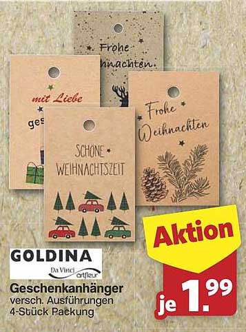 GOLDINA Geschenkanhänger