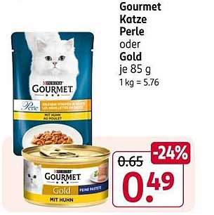 Gourmet Katze Perle oder Gold