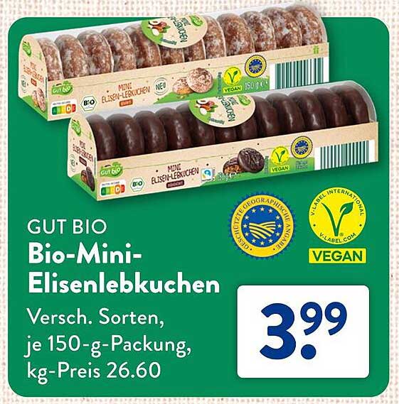 GUT BIO Bio-Mini-Elisenlebkuchen