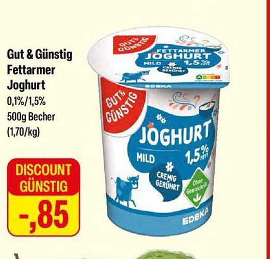 Gut & Günstig Fettarmer Joghurt