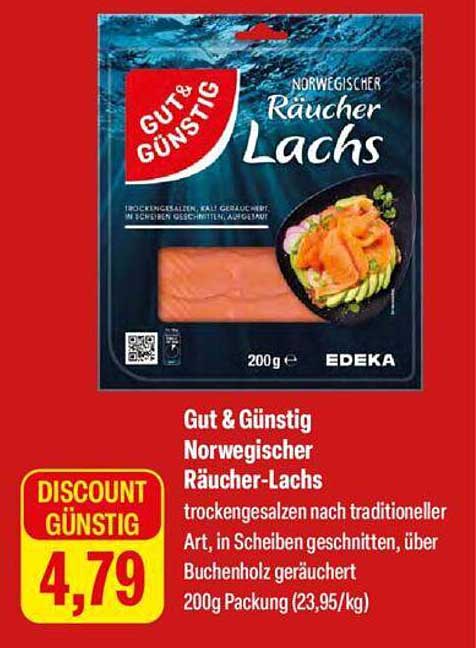 Gut & Günstig Norwegischer Räucher-Lachs