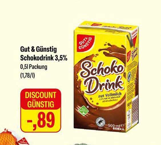 Gut & Günstig Schokodrink 3,5%