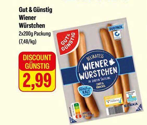 Gut & Günstig Wiener Würstchen