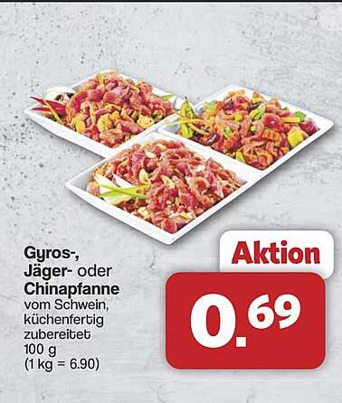 Gyros-, Jäger- oder Chinapfanne