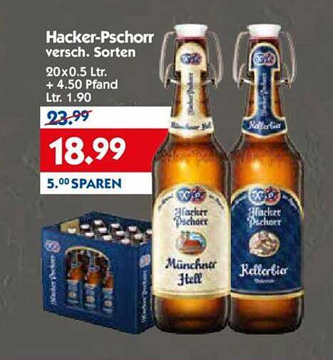 Hacker-Pschorr versch. Sorten