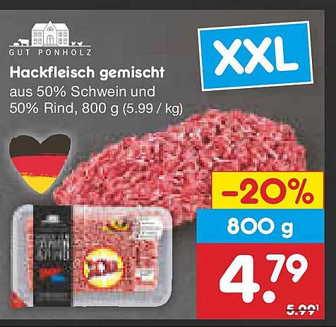 Hackfleisch gemischt