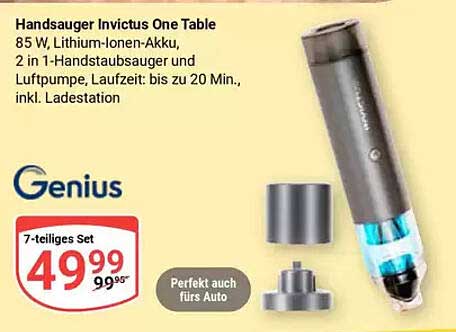 Handstaubsauger Invictus One Table