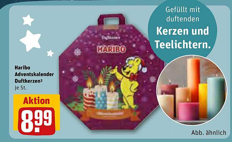 Haribo Adventskalender Duftkerzen