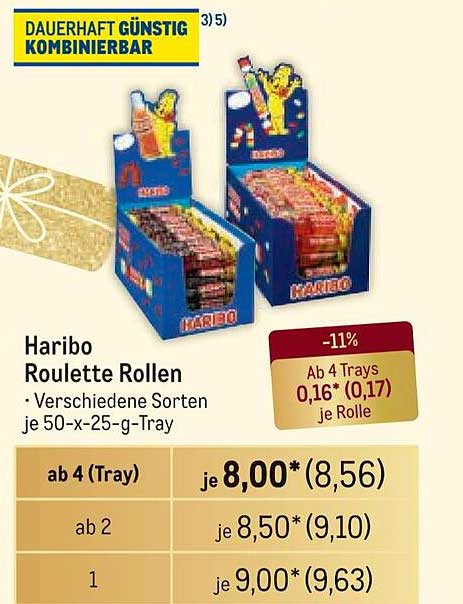 Haribo Roulette Rollen