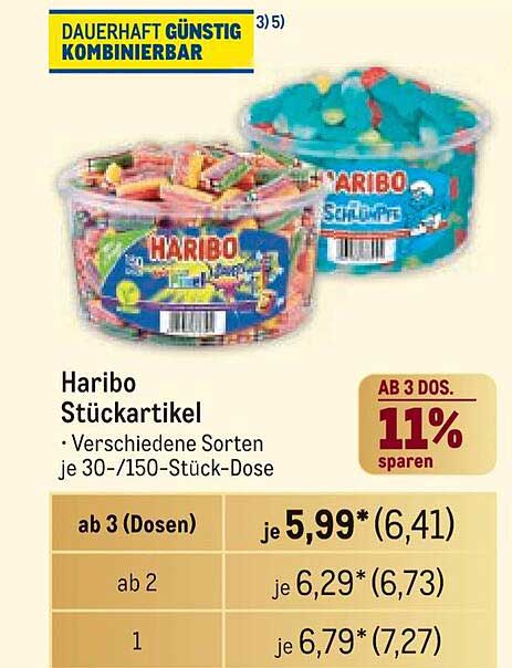 Haribo Stückartikel