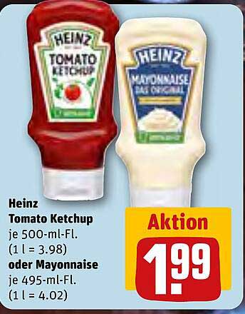 Heinz Tomato Ketchup oder Mayonnaise