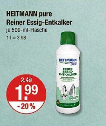 HEITMANN pure Reiner Essig-Entkalker