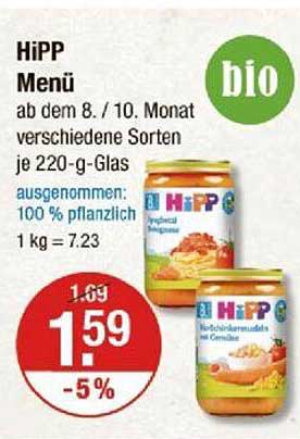 HiPP Menü