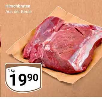 Hirschbraten aus der Keule