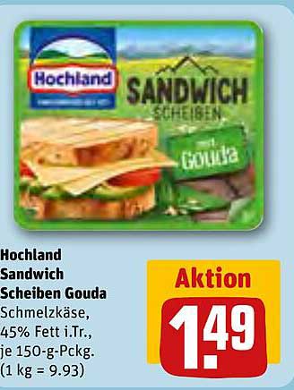 Hochland Sandwich Scheiben Gouda