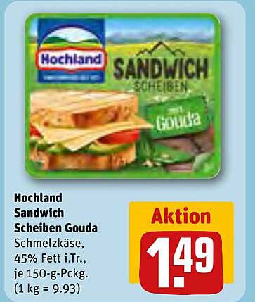 Hochland Sandwich Scheiben Gouda