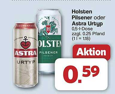 Holsten Pilsener oder Astra Urtyp