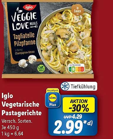 Iglo Vegetarische Pastagerichte