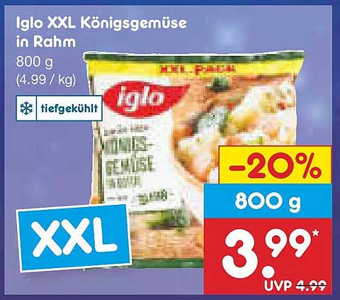 Iglo XXL Königsgemüse in Rahm