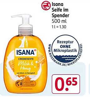 Isana Creme-Seife Milch & Honig