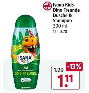 Isana Kids Dino Freunde Dusche & Shampoo