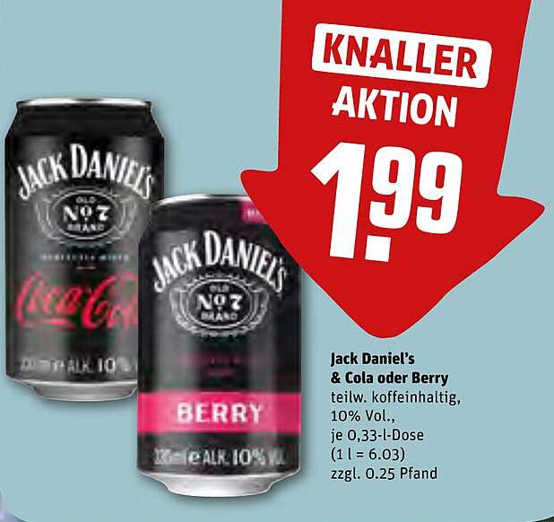 Jack Daniel’s & Cola oder Berry