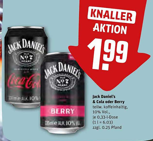 Jack Daniel’s & Cola oder Berry