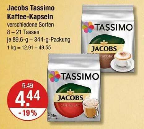 Jacobs Tassimo Kaffee-Kapseln