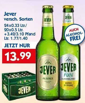 Jever versch. Sorten