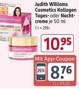 Judith Williams Cosmetics Kollagen Tages- oder Nachtcreme je 50 ml