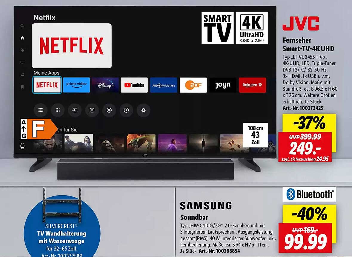 JVC Fernseher Smart-TV-4K UHD