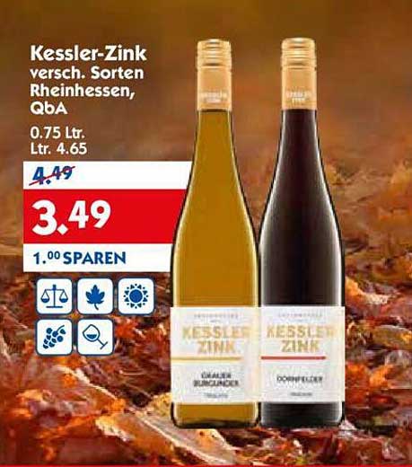 Kessler-Zink versch. Sorten Rheinhessen, QbA