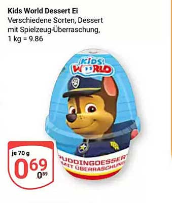 Kids World Dessert Ei