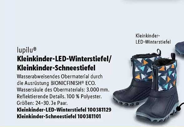 Kleinkinder-LED-Winterstiefel/Kleinkinder-Schneestiefel