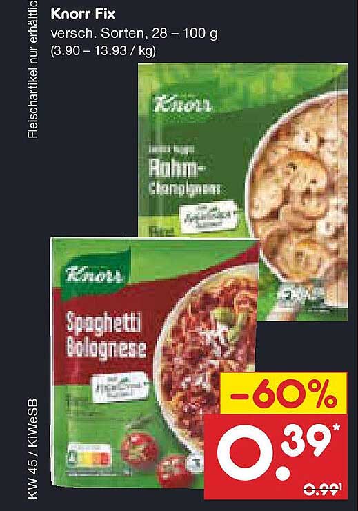 Knorr Fix Spaghetti Bolognese