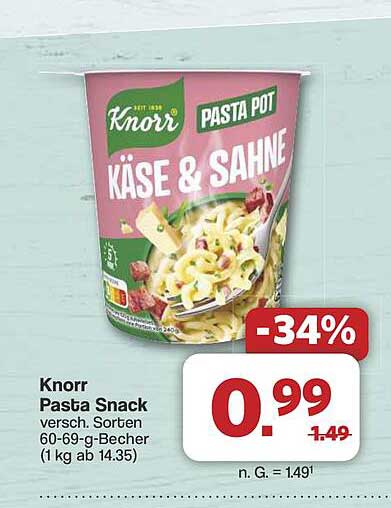 Knorr Pasta Pot KÄSE & SAHNE