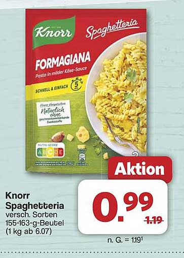 Knorr Spaghetteria FORMAGIANA