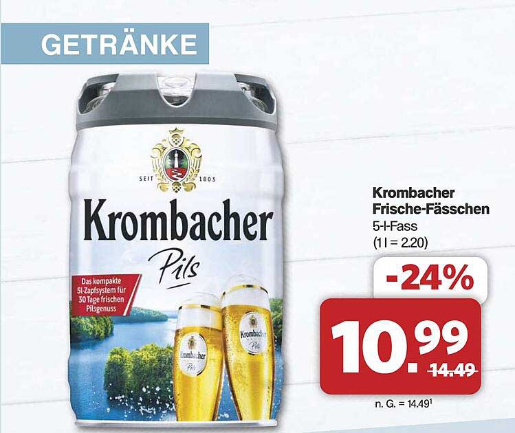 Krombacher Frische-Fässchen