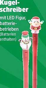 Kugelschreiber mit LED Figur, batteriebetrieben