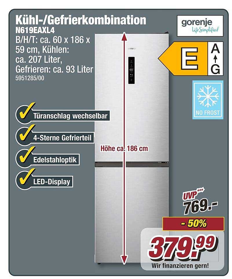 Kühl-/Gefrierkombination N619EAXL4