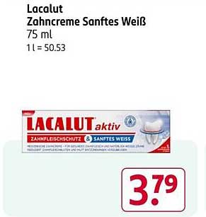 Lacalut Zahncreme Sanftes Weiß