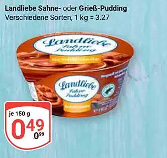 Landliebe Sahne- oder Grieß-Pudding