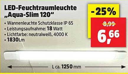 LED-Feuchtraumleuchte „Aqua-Slim 120“