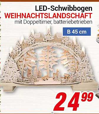 LED-Schwibbogen WEIHNACHTSLANDSCHAFT