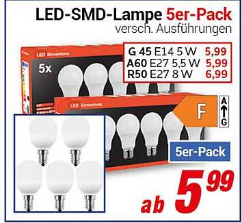 LED-SMD-Lampe 5er-Pack