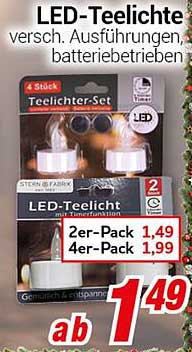 LED-Teelichte